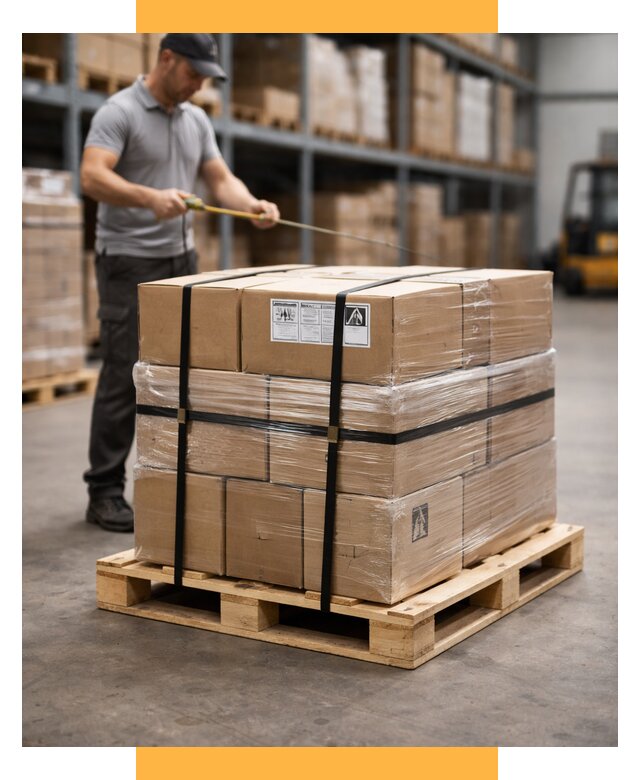 Упаковка и паллетирование грузов от 3629 р. | СетСервис-Кбш