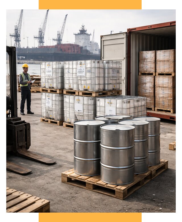 Доставка химического сырья из Индии от 259225 р. | СетСервис-Кбш