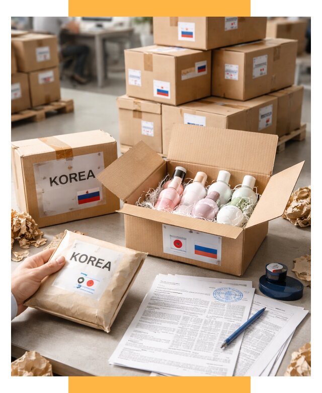 Доставка косметики из Кореи от 8814 р. под ключ | СетСервис-Кбш