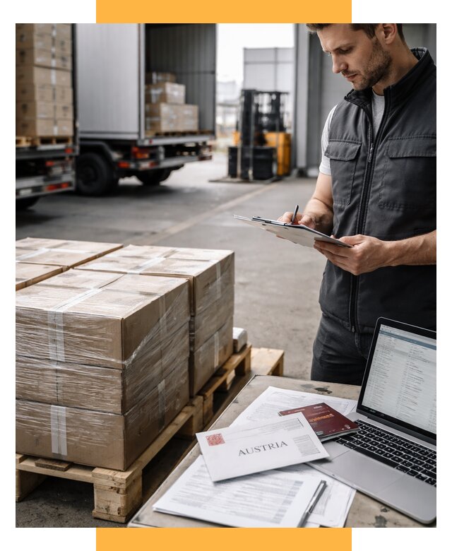 Доставка в Австрию от 67399 р. Логистика и экспорт СетСервис-Кбш