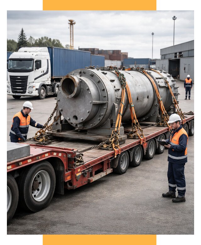 Перевозка тяжеловесных грузов под ключ от 155535 р. | СетСервис-Кбш