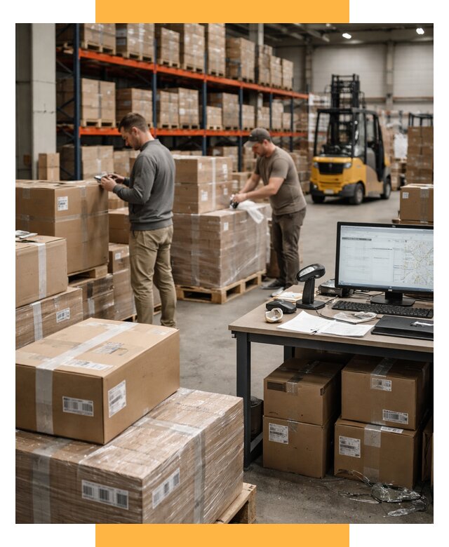 Склад консолидации в Европе от 6740 р., услуги СетСервис-Кбш